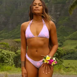 Halter Bralette Bikini Top – Hibiscus Haze New Arrivals<Kulani Kinis Store
