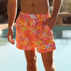 Men'S Swim Trunks – Sunny Sangria New Arrivals<Kulani Kinis Discount