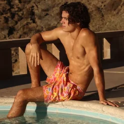 Men'S Swim Trunks – Sunny Sangria New Arrivals<Kulani Kinis Discount