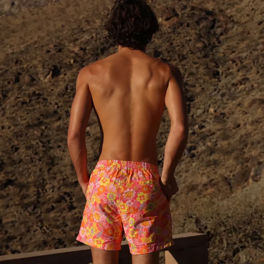 Men'S Swim Trunks – Sunny Sangria New Arrivals<Kulani Kinis Discount