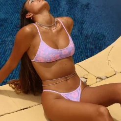 New Arrivals Tanning Thong Bikini Bottoms – Hibiscus Haze<Kulani Kinis Sale