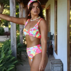 New Arrivals High Hip Cheeky Bikini Bottom – Juicy Fruit<Kulani Kinis New