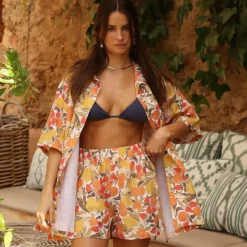 New Arrivals Relaxed Linen Shorts – Limoncello<Kulani Kinis Cheap