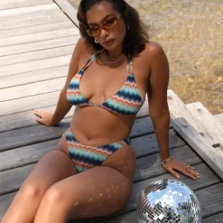 New Arrivals High Leg Vintage Bikini Bottom – Blue Crush<Kulani Kinis New