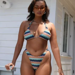New Arrivals High Leg Vintage Bikini Bottom – Blue Crush<Kulani Kinis New
