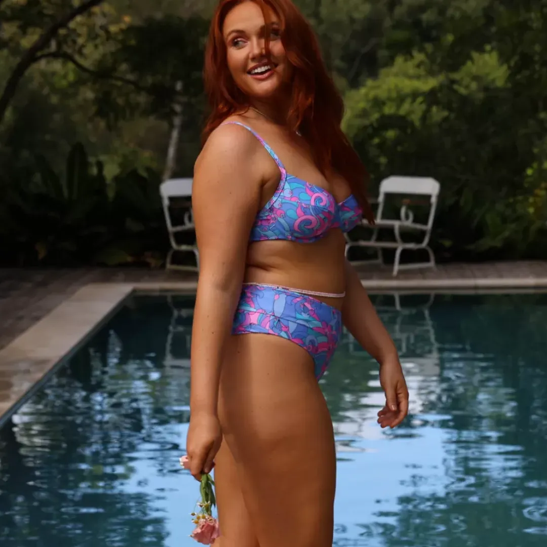 New Arrivals Ditzy Underwire Bra Bikini Top – Razzleberry<Kulani Kinis New