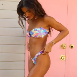 Retro Y Thong Bikini Bottom – Rainbow Jungle Bikini Bottoms<Kulani Kinis Flash Sale